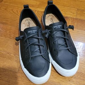Sperrys Black Leather W Sneakers size 9